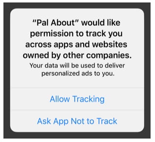 IDFA Tracking Consent Request